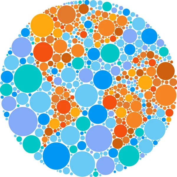 Färgglada cirkeln världen — Stock vektor