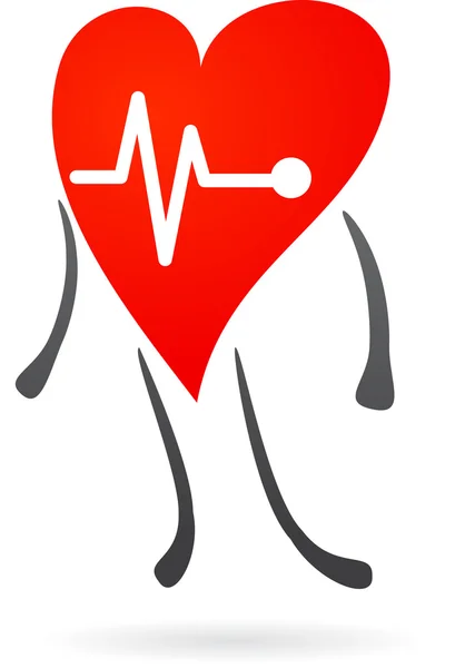 Hearth símbolo de salud — Archivo Imágenes Vectoriales