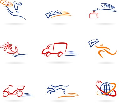 Delivery icons and logos