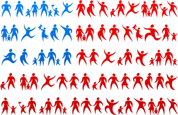 人类图标美国国旗 2 — 图库矢量图片