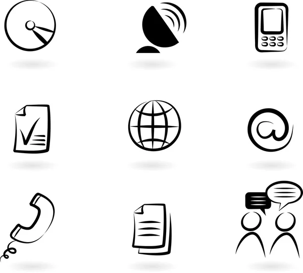 Iconos de comunicación 2 — Archivo Imágenes Vectoriales