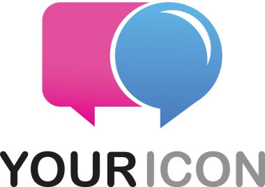 Callout shape icon - logo clipart