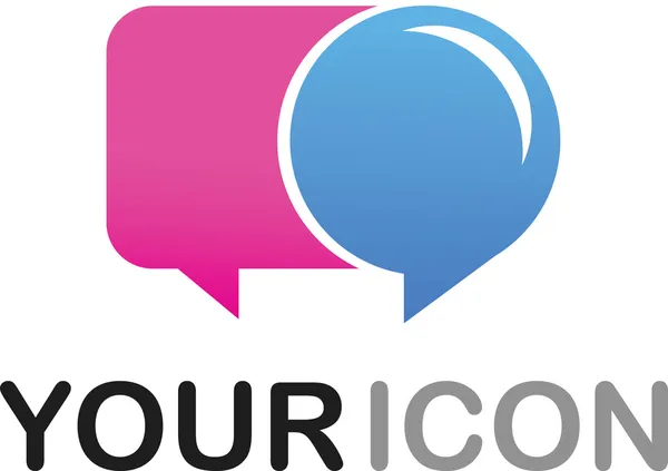 Callout shape icon - logo — Stock Vector
