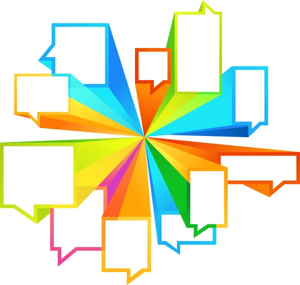 Formes colorées de rappel — Image vectorielle