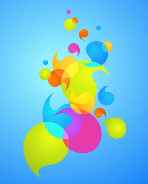 Fond de bulle coloré - 3 — Image vectorielle