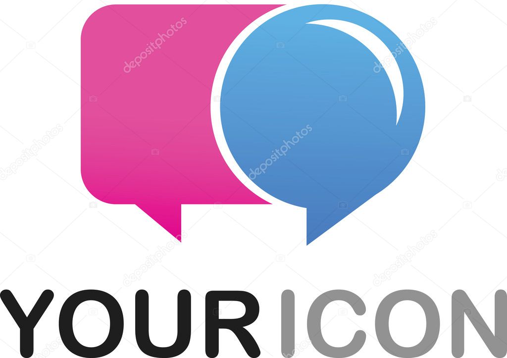 Callout shape icon - logo