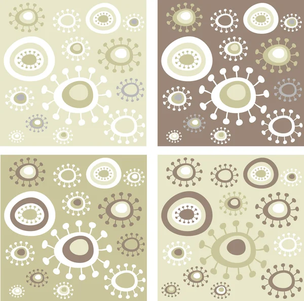Grunge motifs floraux — Image vectorielle