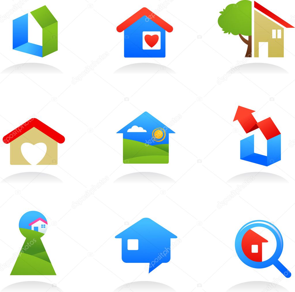 Real estate icons / logos