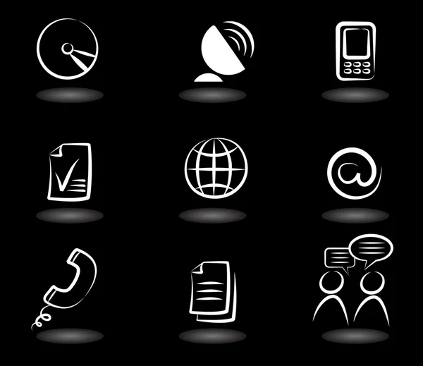 Iconos de comunicación 4 — Vector de stock