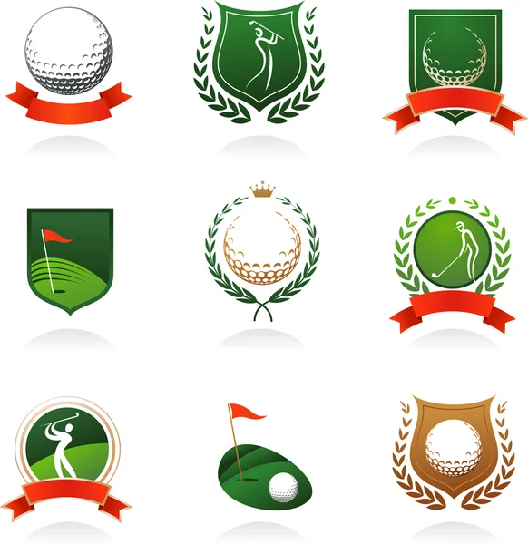 Golf insignie — Stockový vektor