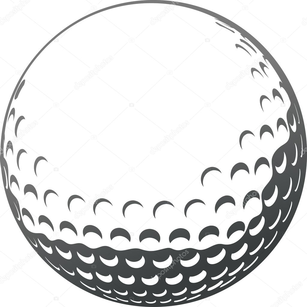 Clip art golf ball Golf ball — Stock Vector © marish