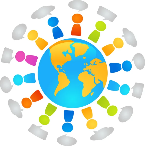 Dialogue global — Image vectorielle