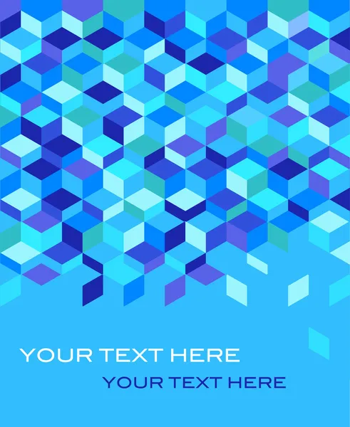 Geometric fond bleu — Image vectorielle