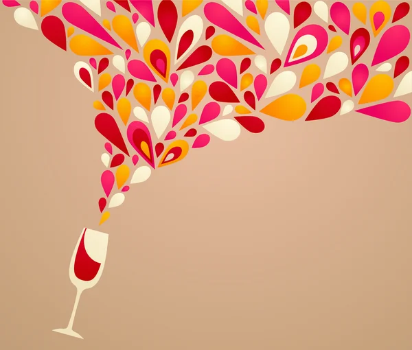 Funky fond de vin — Image vectorielle