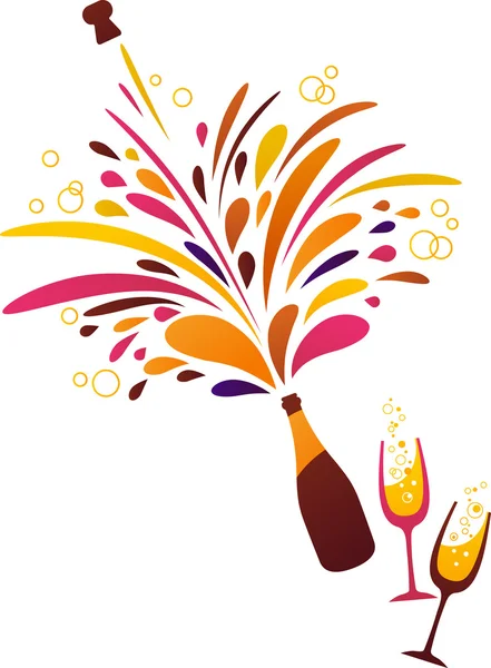 Champagne - 2 — Stock Vector