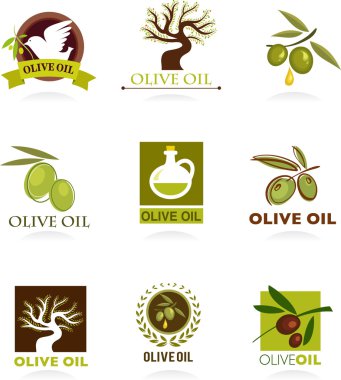 Olive icons and logos clipart