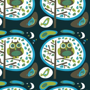 Night owl wallpaper clipart