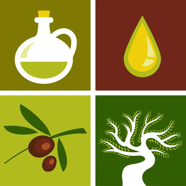 Arrière-plans olive — Image vectorielle
