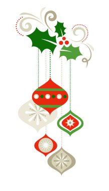 Christmas decorations clipart