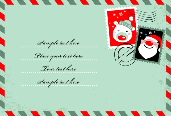 Envelope de Natal — Vetor de Stock