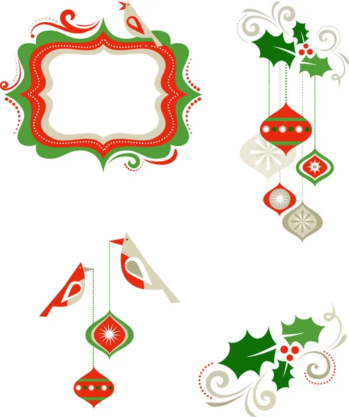 Grafische Elemente zu Weihnachten — Stockvektor