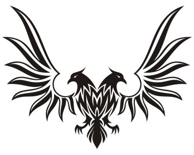 Double headed eagle 2 clipart