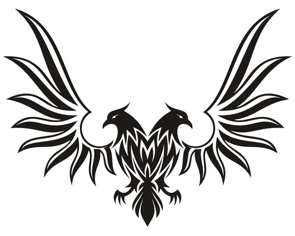 Double headed eagle 2 — Stock Vector