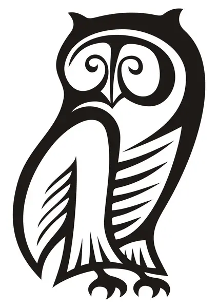 Symbole de hibou — Image vectorielle