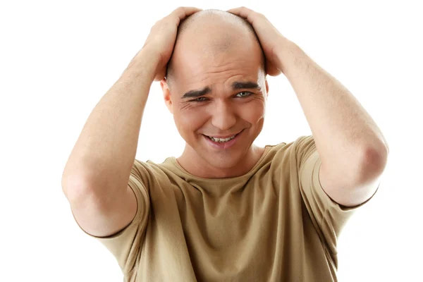 Man with happy facial expression — Stock Photo, Image