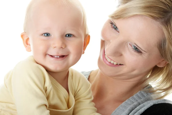 Baby boy and his mom — Stock Photo, Image