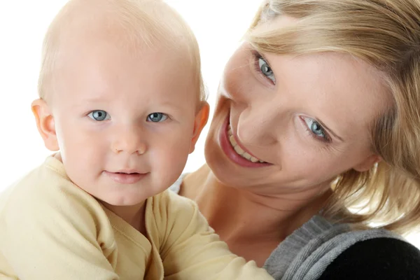 Baby boy and his mom — Stock Photo, Image
