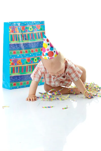 Dítě chlapce narozeniny — Stock fotografie