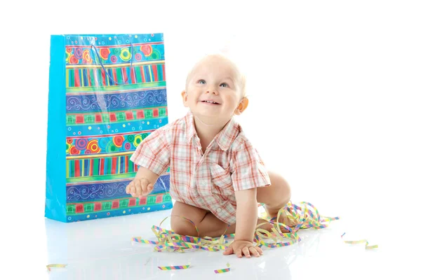Barn pojke födelsedag — Stockfoto
