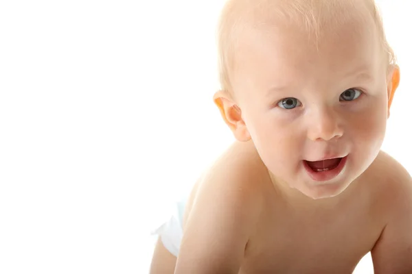 Bright closeup portrait of adorable baby — Stock Photo, Image