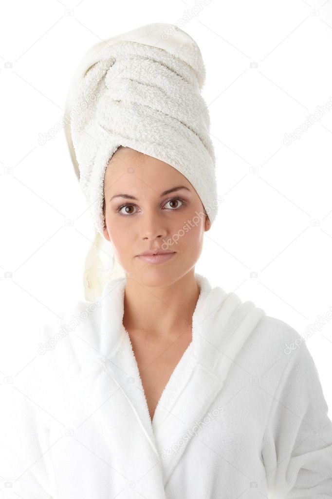Woman after bath