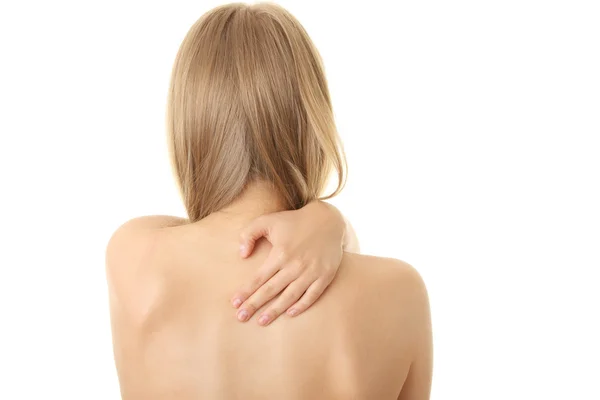 Schmerzen im Rücken — Stockfoto