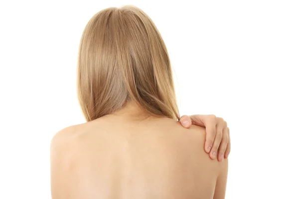彼女の背中の痛み — ストック写真