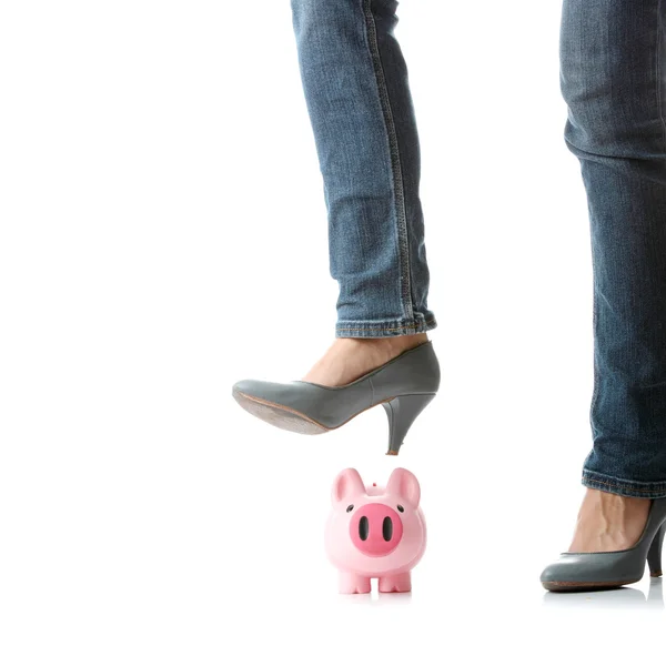 Piggy bank uitvoering — Stockfoto