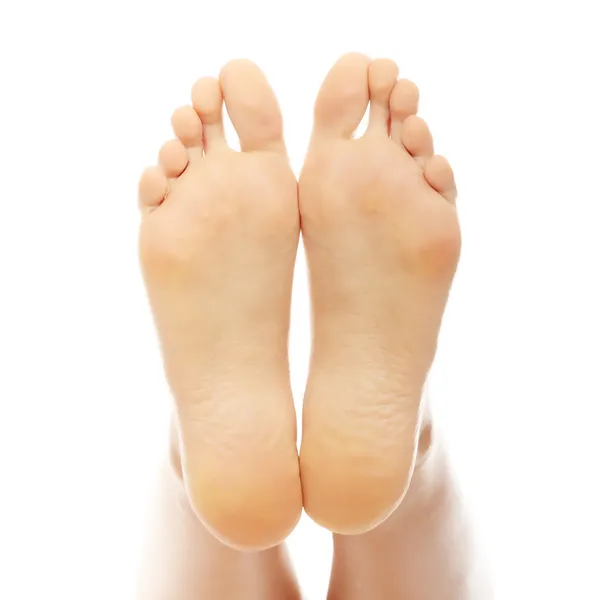 Beautiful female a foot — Stock Photo, Image