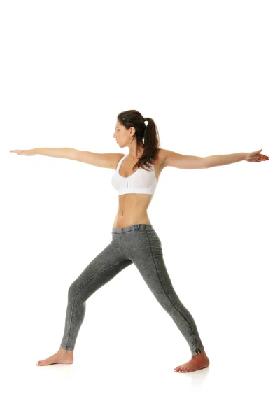 Mujer joven haciendo ejercicio —  Fotos de Stock
