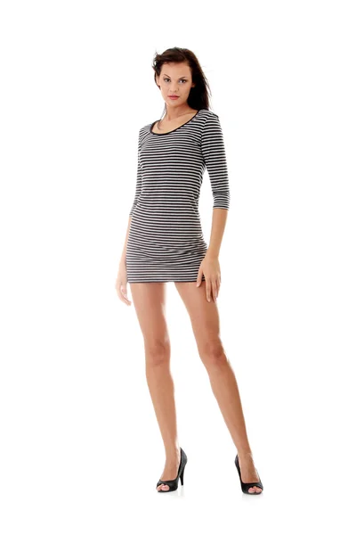 Sexy Frau mit langen Beinen — Stockfoto