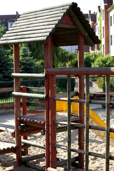 Empty playground and sunny day — Stock Photo, Image