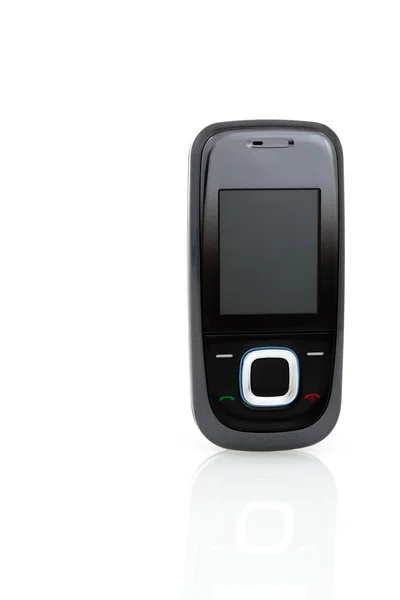 Zwarte elegante, moderne en mobiele telefoon — Stockfoto