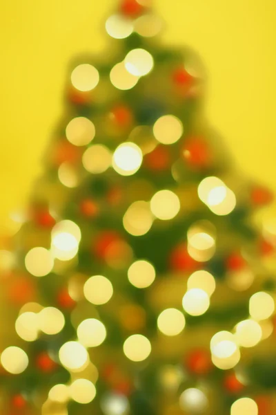 Magica sfocatura albero di Natale — Foto Stock