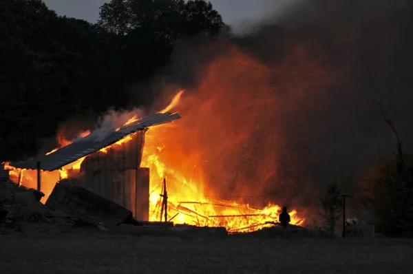 Ev yangını — Stok fotoğraf