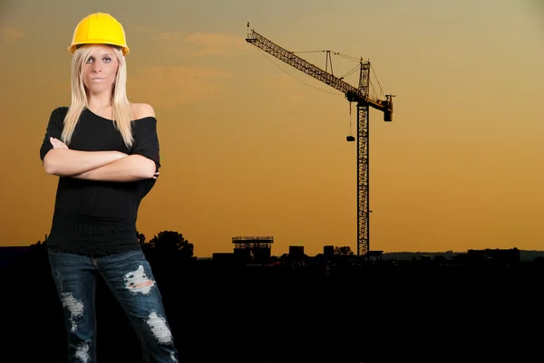 Trabajadores de la construcción — Foto de Stock