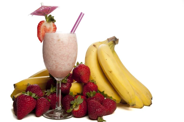 Strawberry Banana Smoothie — Stockfoto