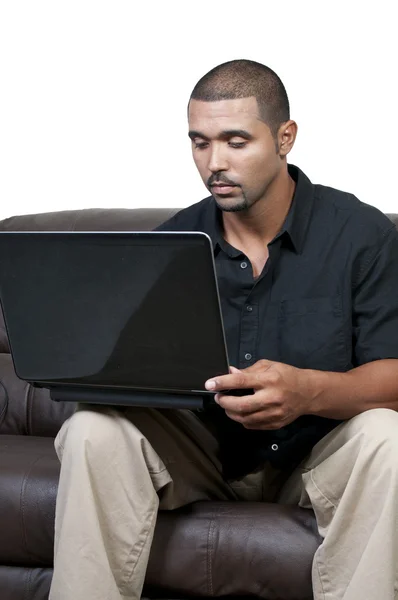 Man Using Computer — Stock Photo, Image