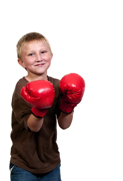 Boxeador de niño — Foto de Stock