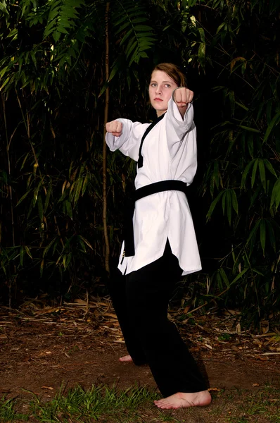 Karate Tjej — Stockfoto